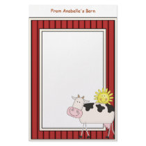 Sunny Day Funny Cow Writing Paper - Kids' Stationery Paper