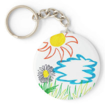 sunny day keychain