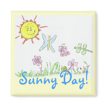 Sunny Day! magnets by KatAnnette Sunny Day! magnets