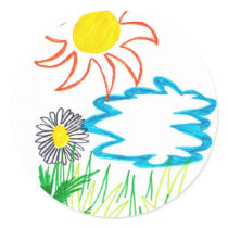 sunny day sticker