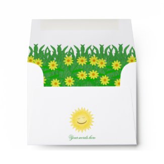 Sunny Day With Flowers Envelope envelope