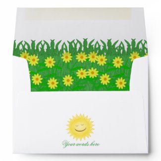 Sunny Day With Flowers Envelope envelope