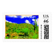 Sunny Desert Day, Desert Alive postage