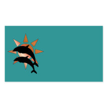 Sunny Dolphin Business Card Template
