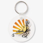 Sunny Floral Graphic Idaho Keychain