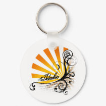 Sunny Floral Graphic Idaho Keychain