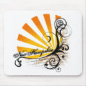 Sunny Floral Graphic New Hampshire Mousepad