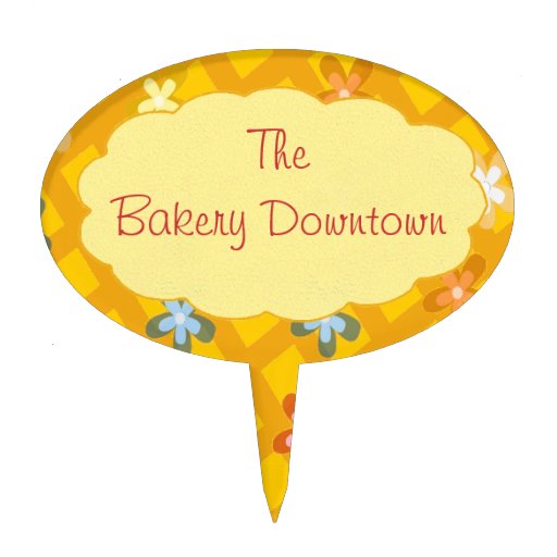 Sunny Flower Trellis Cake Pick for Bakery Business
