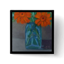 Sunny Flowers - ART PIN buttons
