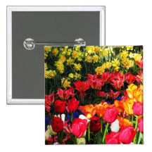 Sunny Garden Pinback Button