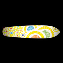 Sunny Grunge Circles Skateboard Deck