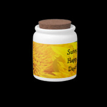 Sunny Happy Days Candy Jars Sunflowers gifts candy jars