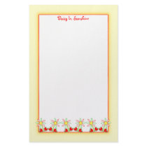 Sunny Heart Flowers stationery