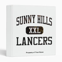 Sunny Hills Lancers Athletics 3 Ring Binders
