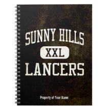 Sunny Hills Lancers Athletics Spiral Notebook