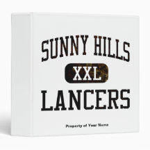 Sunny Hills Lancers Athletics Vinyl Binders