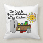Sunny Kitchen Throw Pillow