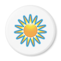 Sunny Refrigerator Magnet