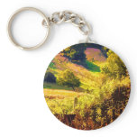 sunny mountain landscape keychains