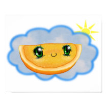 Sunny Orange Canvas Print by thecraftycrypt Sunny Orange Canvas Print