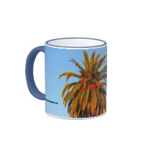 Sunny Palm Trees Coffee Mug by DonnaGrayson Sunny Palm Trees Coffee Mug