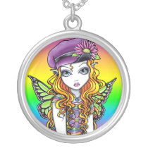 "Sunny" Rainbow Butterfly Fairy Necklace necklaces