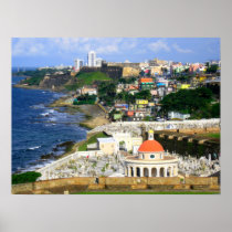Sunny San Juan Puerto Rico Poster posters