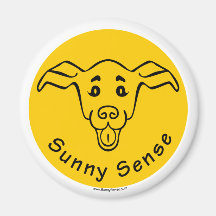 Sunny Sense Logo w/Dog magnets
