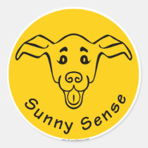 Sunny Sense Logo w/Dog stickers stickers