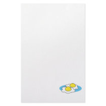 sunny side up fried eggs stationery design