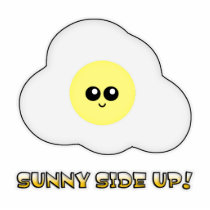 Sunny Side Up Kawaii Egg photo sculptures