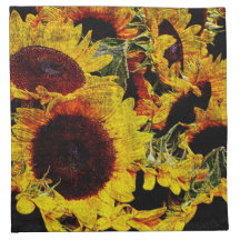 Sunny sunflower napkins