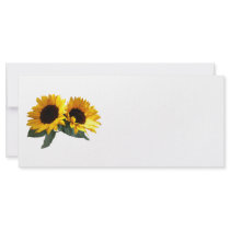 Sunny Sunflowers Rack Card Design