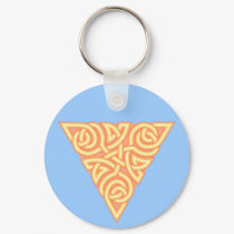 Sunny Triangle Knot Keychain