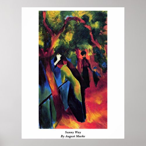 Sunny Way By August Macke Posters