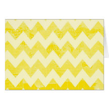Sunny Yellow Chevron World Card