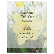 Sunny Yellow Daffodil Full Color Flyer