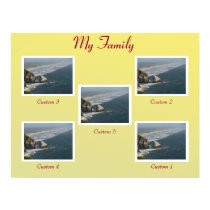 Sunny Yellow family poster posters