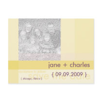 Sunny Yellow Pastels Photo Save the Date postcards by CSWedding Sunny Yellow Pastels Photo Save the Date postcards