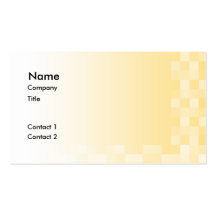 Sunny yellow pattern, squares design. business card template