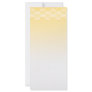 Sunny yellow pattern, squares design. rack card