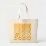 Sunny Yellow Waves Abstract Design. Canvas Bag
