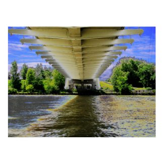 Sunnyside Beach Bridge - Feeling the waves and sha print