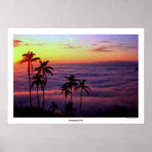 Sunrise Above The Clouds Poster