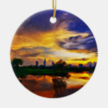 Sunrise | Abstract painting Christmas Tree Ornament