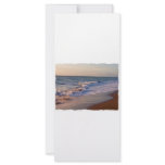 Sunrise along Florida beach choppy waves Rack Card Design