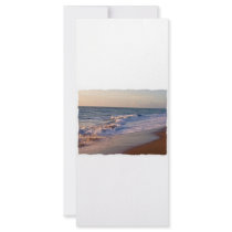 Sunrise along Florida beach choppy waves Rack Card Design