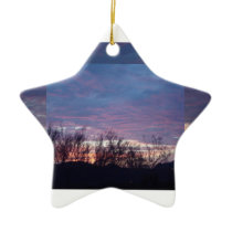 Sunrise and morning Blossom Christmas Tree Ornament
