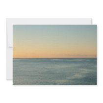 Sunrise and serene ocean personalized announcement