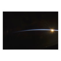 Sunrise as viewed in space
